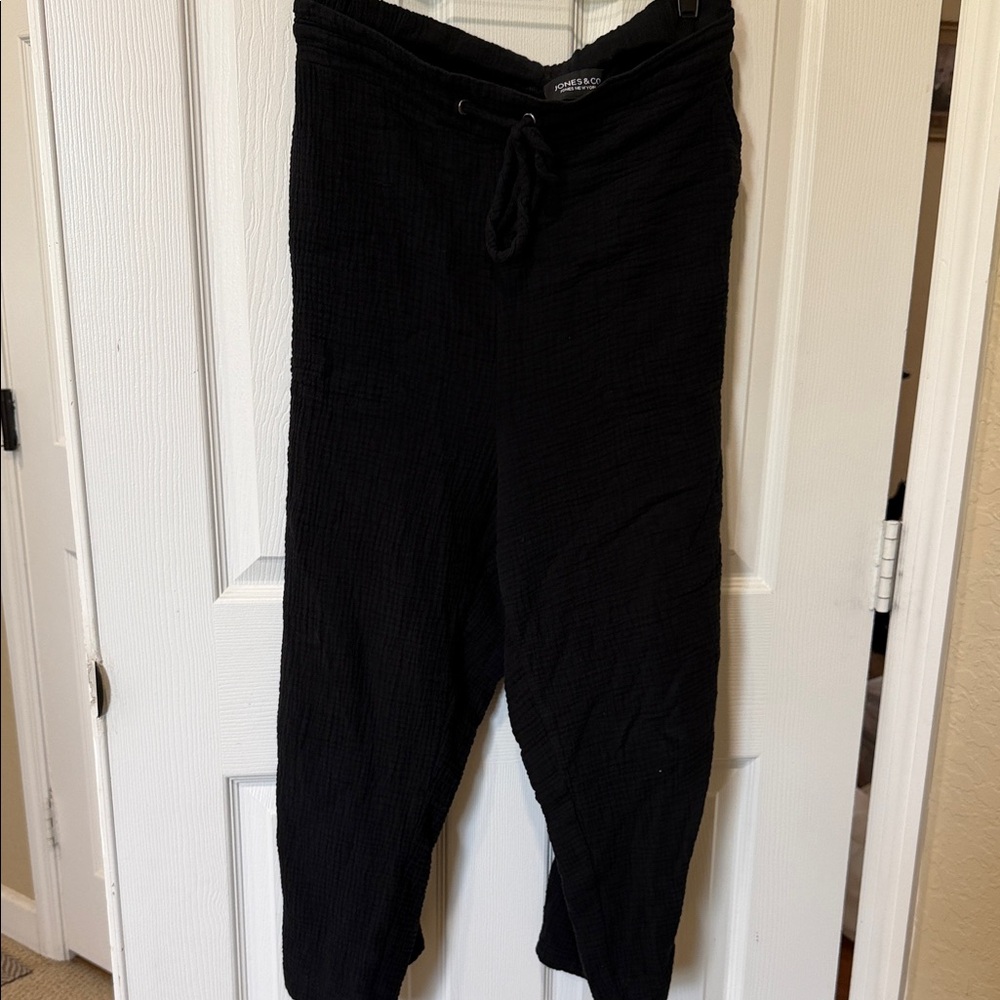 Women's Black Drawstring Jogger Pants